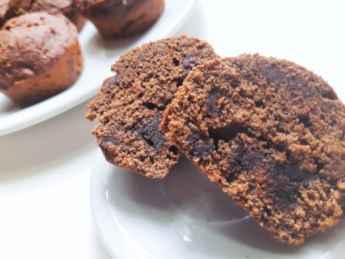 Banana Chocolate Muffins With Whole Wheat Flour Recipe 