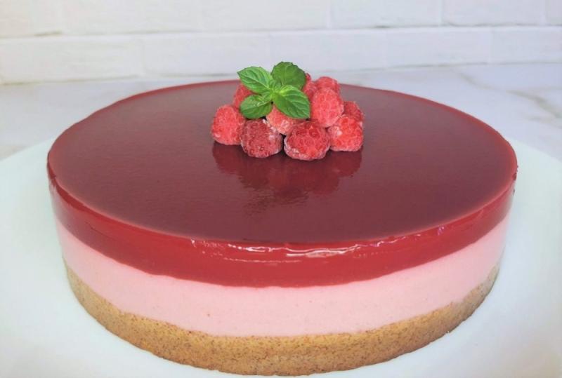 Cheesecake De Frambuesa Integral Sin Azúcar